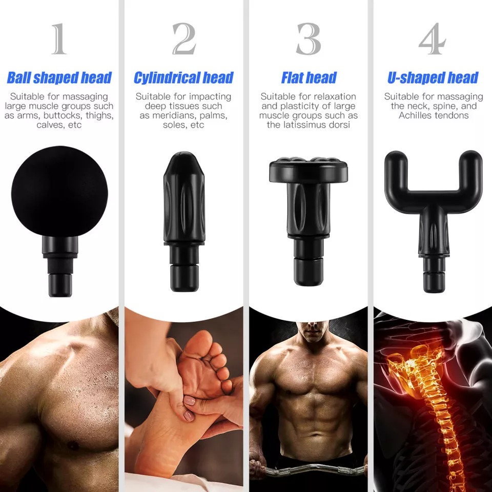 Deep-Tissue-Percussion-Massage-Gun-Pain-Relief-Muscle-Massager-With-4-Heads-1