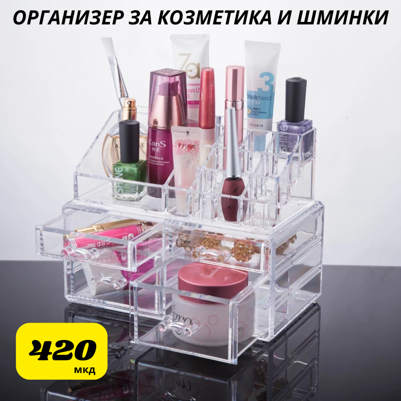 ОРГАНИЗЕР ЗА КОЗМЕТИКА И ШМИНКИ